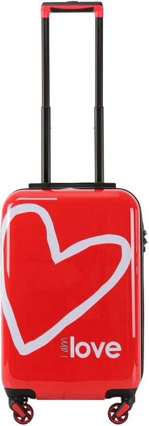 peace love world suitcase
