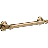 Delta Traditional (1-Pack) 18" Shower Grab Bar Seniors ADA Compliant Champagne Bronze 450 lb Capacity Bathroom Safety Handle 