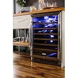 EdgeStar CWR531SZ 24 Inch Wide 53 Bottle Built-In Wine Cooler - Stainless Steel/Black