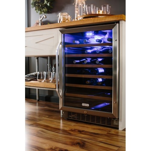 EdgeStar CWR531SZ 24 Inch Wide 53 Bottle Built-In Wine Cooler - Stainless Steel/Black - Thumbnail 3