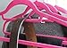 50 Pack Nonslip Velvet Clothes Hangers for Shirts and Dresses, Space Saving Accessories Bar (Hot Pink, 18 Inches)