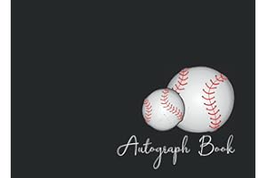 Baseball Autograph Book: Signatures Blank Scrapbook, Keepsake Memory Book, Baseball Celebrity Journal , Present for Sport Lovers, 120 Pages ,8.25 x 6 inches.