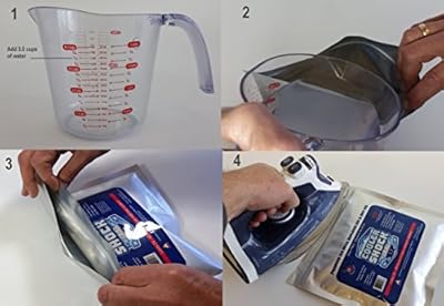 4 Pack EverCool by Cooler Shock Large Party Packs 10" x 14" Cooler Freeze Packs - Reusable Cooler Ice Pack Replaces Ice - Easy Fill- You Add Water to Mix & Save - Longest lasting guaranteed