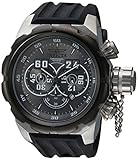 Invicta Men's 'Russian Diver' Quartz Stainless Steel and Silicone Casual Watch, Color:Black (Model: 21629)