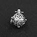 EUDORA Harmony Ball Necklace 18mm Antique Silver Chime Bell Pendant Women Gift, 30