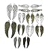 iloveDIYbeads Wings Charm Collection-about 55pcs Craft Supplies wing Charms Pendants by pair for Crafting, Jewelry Findings Making Accessory For DIY Necklace Bracelet Earrings (M083)