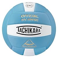 TACHIKARA Sensi-Tec Composite Volleyball, Powder Blue/White