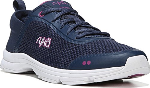 RYKA Women’s Joyful Walking Shoe, Navy/Pink, 8 W US