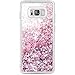 Galaxy S8 Case, Caka Galaxy S8 Glitter Case Luxury Fashion Bling Flowing Liquid Floating Sparkle Glitter Soft TPU Case for Samsung Galaxy S8 (Rose Gold)