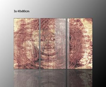 Amazon De Buddha Bild Abstrakt 3 Teiliges Leinwandbild Deko Ideen Fur Ihr Zuhause Buddha Face