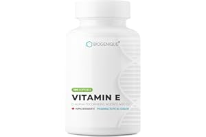 BIOGENIQUE Natural Vitamin E, 100 Vitamin E 400 IU Softgels 268 mg - Essential nutrient Maintain health, Antioxidant Support 