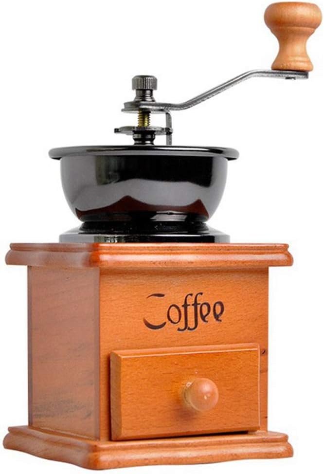 Macinacaffè Manuale A Manovella - Macina Chicchi Per Caffè Espresso | Design Retrò Portatile - Foto 4