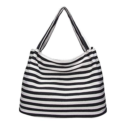 IBFUN Summer Tote Bag for Women Large Beach Bag Canvas Hobo Handbags Ladies Shoulder Bag Satchel Purse
