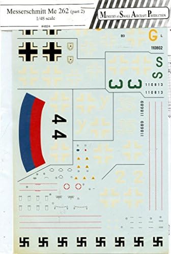 MSAP Decals 1:48 Messerschmitt Me-262 Part 2 #4824