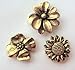 Flower Push Pins, Metal Push Pins, 15pc Set, Antique Gold