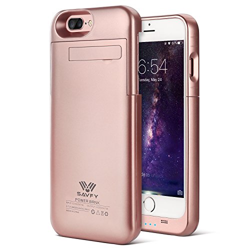 iPhone Plus Battery Case, iPhone Plus Charger Case, SAVFY Portable  Charger Charging Case[Rose Gold]4800mAh Extended Battery Pack Power Cases  Juice