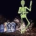 alesTOY 3ft Pose-N-Stay, Glow-in-The-Dark Skeleton for Halloween Party Favors Props and Decorations