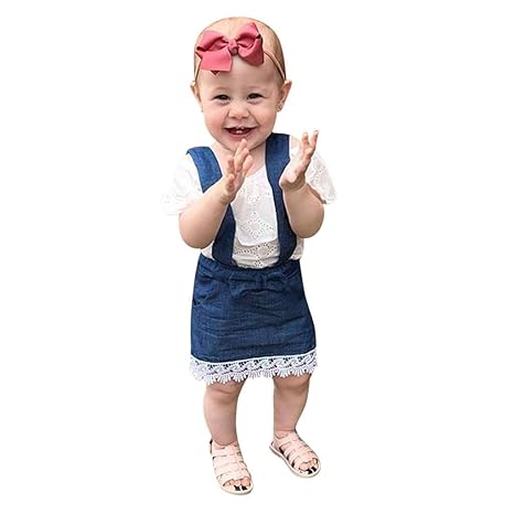 baby girl white overalls