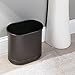 InterDesign Olivia Oval Wastebasket Trash Can-Great for Hotels, Restaurants, Offices - Bronze