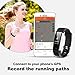 LETUFIT PLUS Fitness Tracker + Heart Rate Monitor,IP67 Waterproof Smart Wristband With Pedometer Watch for Android and Ios (purple)
