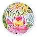 Melamine Dinnerware Tropical Design Set of 18 Pieces (Blue)