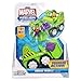 Marvel Super Hero Adventures Playskool Heroes Smash Mobile With Hulk - Colors May Vary