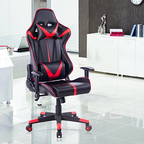 WOLTU-BS13rt-Sedia-Gaming-Gioco-Sedie-da-Ufficio-Girevole-Ergonomica-Lussuosa-con-Cuscini-Poltrona-Schienale-Reclinabile-Ecopelle