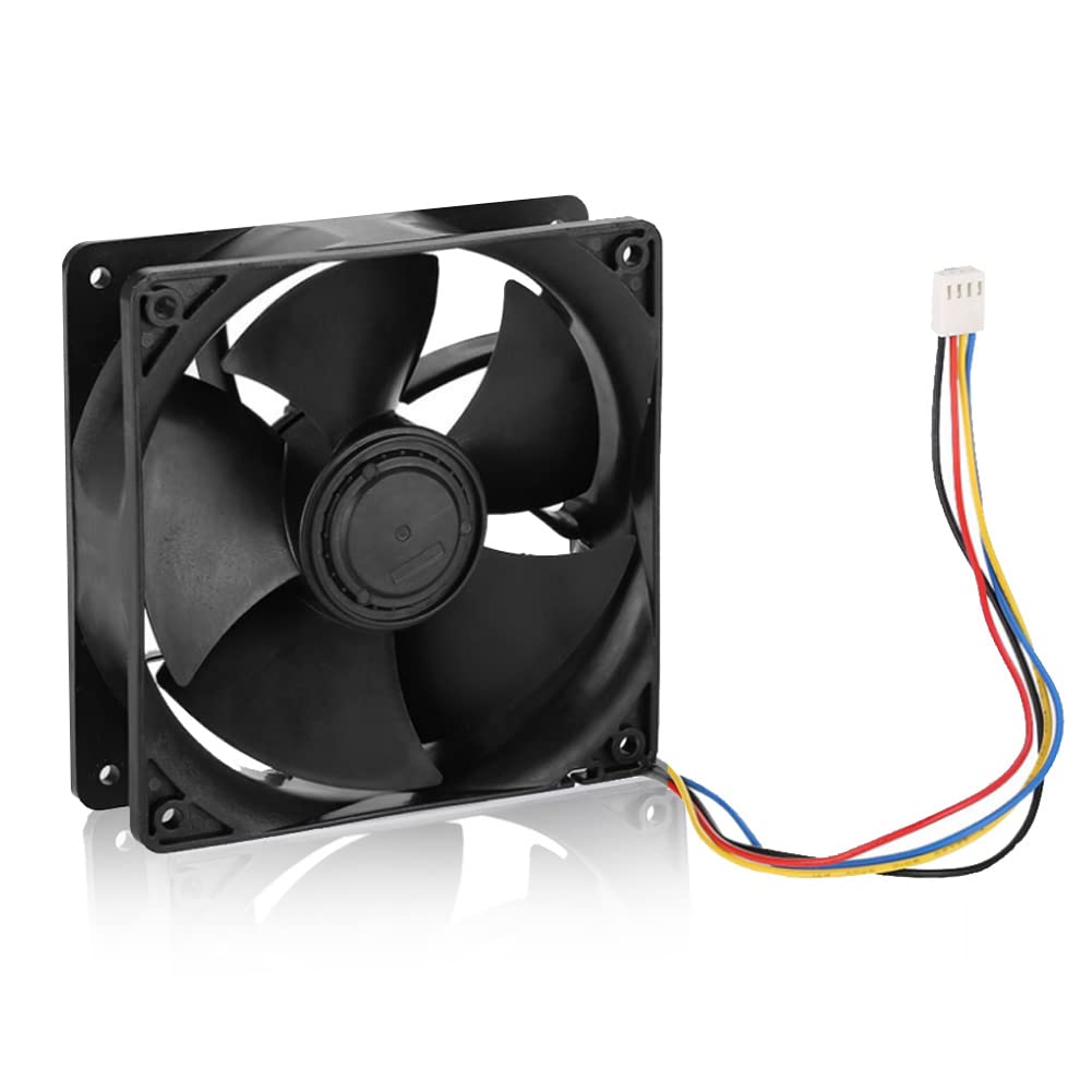 Tonysa 7000RPM 4 PIN Cooling Fan, 250.3CFM 70dBa Low Noise Fast Heat Dissipation CPU Cooling Fan with Dual Ball Bearing for Antminer Mining