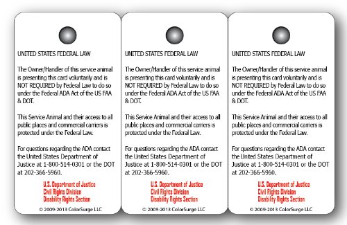 Custom Service Dog ID Cards