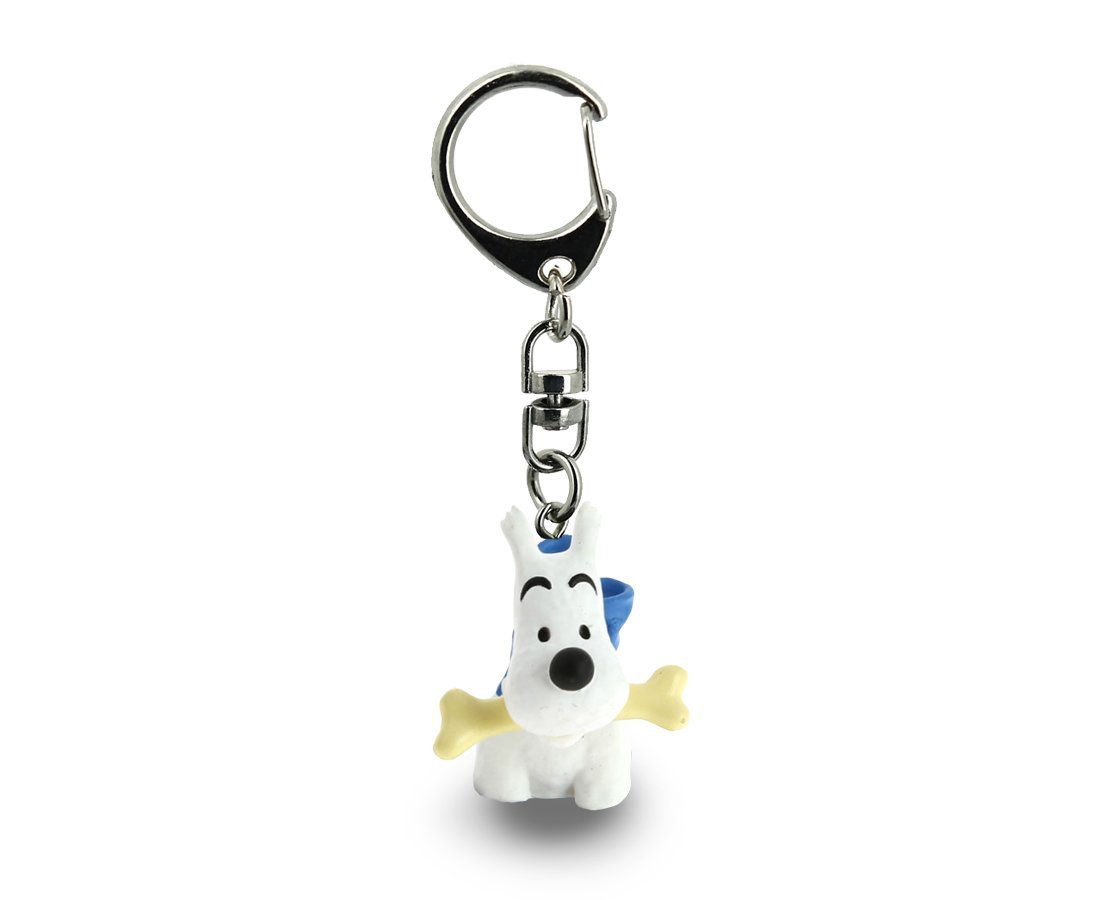 Keyring chain bust Tintin Snowy with his bone Moulinsart 4cm 42316 (2017)