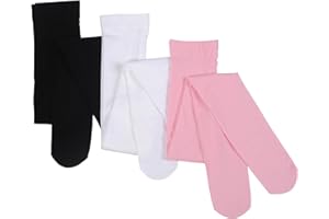 Paralinda Girls Dance Tights Student School Tights 40 Den 3-Pack