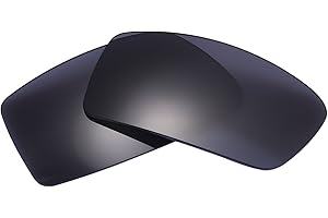 Polarized Replacement Lenses for Oakley Gascan Sunglasses Glass Frames (Black) NicelyFit