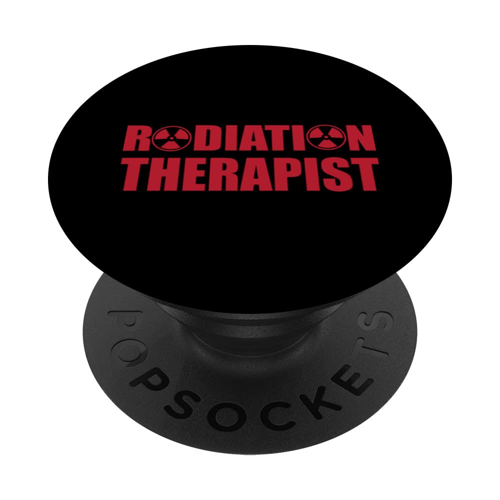 Cool Radiation Therapist Trefoil Medical Oncology Team PopSockets Swappable PopGrip