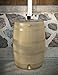 RTS Home Accents 50-Gallon Rain Water Collection Barrel with Brass Spigot, Oak Color