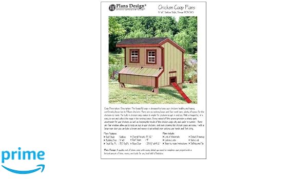 5x6 Chicken Coop Hen House Plans Saltbox Roof Style How To