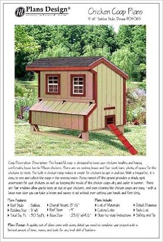 5x6 Chicken Coop Hen House Plans Saltbox Roof Style How To