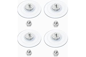 AMOSIJOY 4 Pack Cat Window Perch Suction Cup, Strong Adhesive Replacement Suction Cup with Screws for Foldable & Cordless Cat Window Hammock Seat