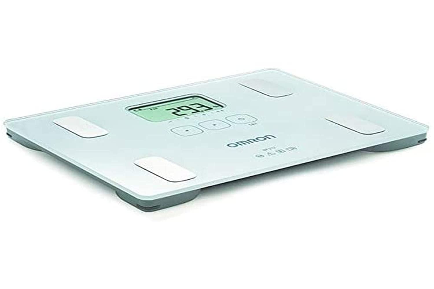 OMRON - Body Composition Monitor BF-212 Impedentiometric Scale, Body Mass Index (BMI) and% Body Fat Measurement, 2-150 kg Load Capacity, Newborn Mode, Memory 4 Users