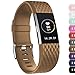 For Fitbit Charge 2 Bands, Adjustable Replacement Bands with Metal Clasp for Fitbit Charge 2 Wristbands Special Edition Coffee Large