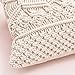 Mkono Throw Pillow Cover Macrame Cushion Case (Pillow Inserts Not Included) Set of 2 Decorative Cover for Bed Sofa Couch Bench Boho Home Decor,17 Inches