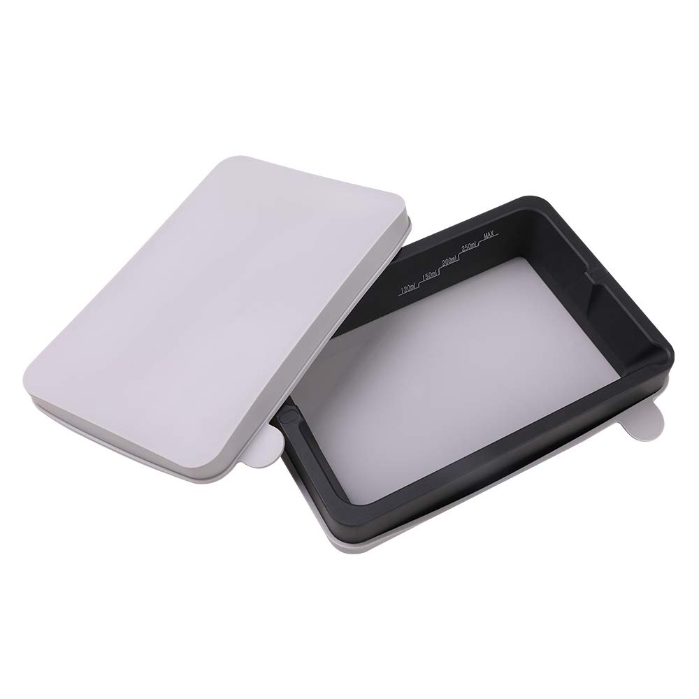 Sovol Metal Resin Tanks Vats Anodized Aluminium with FEP Pre-installed and 2 Lids, Resin Vat for ELEGOO Mars/Mars 2 Pro, Anycubic Photon/Photon S/Photon Mono 4K