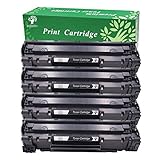 GREENSKY 4 Black Remanufactured Replacement CE285A 85A Black Laser Toner Cartridge -1,500 Page Yield for HP Laser Jet P1005 P1006 P1102 P1102W Series Printers