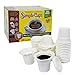 SIMPLECUPS Disposable Cups, 50Cups, Lids, and Filters - Compatible with Keurig, K-Cup machines & other Single Serve Coffee Brewer Reusable K Cups -Use & Make Your Own - Works with All Brand, Gift
