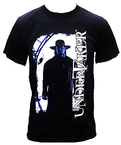 WWE WORLD WRESTLING ENTERTAINMENT Men T-Shirt Black Official UNDERTAKER L