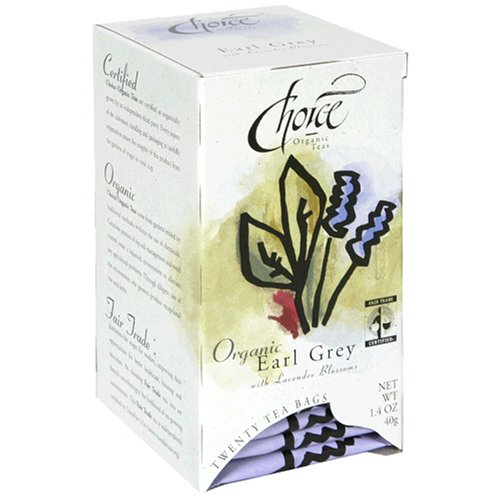 Choice Organic Earl Grey Tea with Lavender, 20-Count Box (Pack of 6) Choice Organic Earl Grey Tea with Lavender, 20-Count Box (Pack of 6)