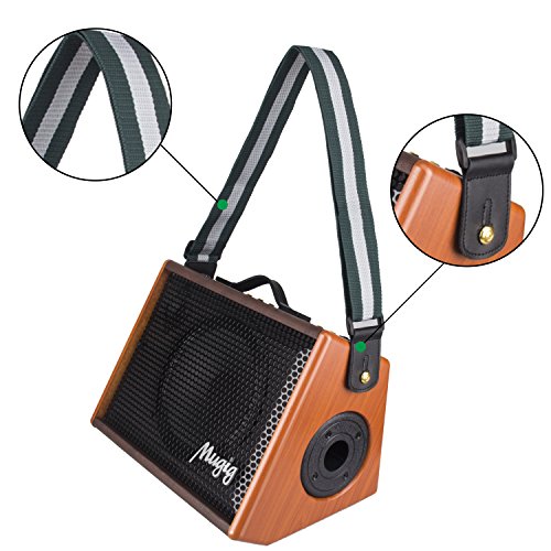 Mugig Guitar Amplifier, 25W, Rechargeable Guitar Amp, Support Bluetooth/AUX/USB, 3-Band EQ and Digital DSP Effect, Portable Size for Outdoor Performance, Band Show, Personal Practice - Thumbnail 6