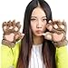 Arshiner Women Cat Bear Paw Claw Soft Winter Gloves