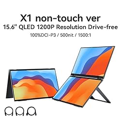 EHOMEWEI Dual View Portable Monitor 16"*2 FHD 60Hz