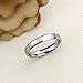 Prime Pristine Titanium Wedding Band Ring for Women Beveled Edges Brushed Ring for Woman SZ: 6.5
