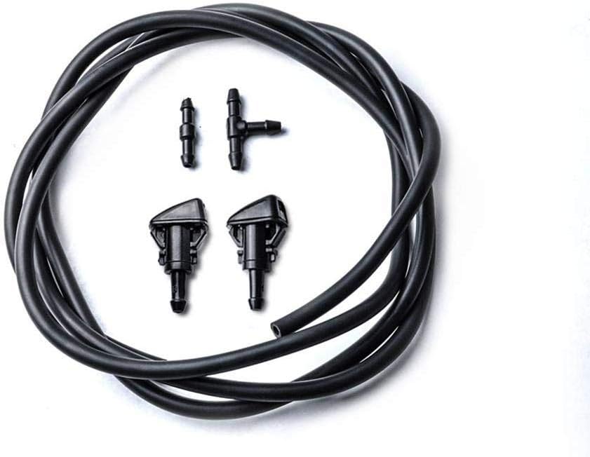 Paradesour Windshield Washer Nozzle Kit with Sprinkler Hose Kit Windscreen Water Wiper Nozzles Mist Washer Spray Jets